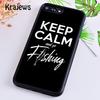 Krajews Keep Calm And Go Fishing Soft Phone Case Cover For iPhone 17 Air 16 15 14 plus 11 12 13 pro max coque Fundas