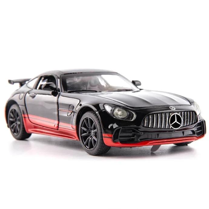 1:32 GT C260 Sports Car Model Toy Alloy Diecasting Doors Opened Pull Back Vehicle Models Sound Light Collection Gift for Boys