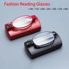 1 Pair Fashionable Folding Reading Glasses with Adjustable Magnification +1.00 To +500 Presbyopia Correction for Men Women