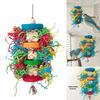 Pet Bird Chew Toy Natural Colorful Shredding Paper for Cockatiel Conure Cockatoos Teeth Grinding Toy for Cage