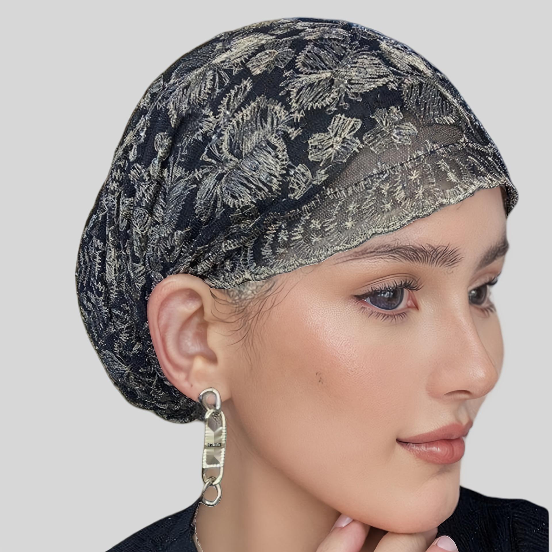 

Дышащая летняя шляпа-бини для мамы и универсальный платок Adjustable [Elastic at Back] кофейный