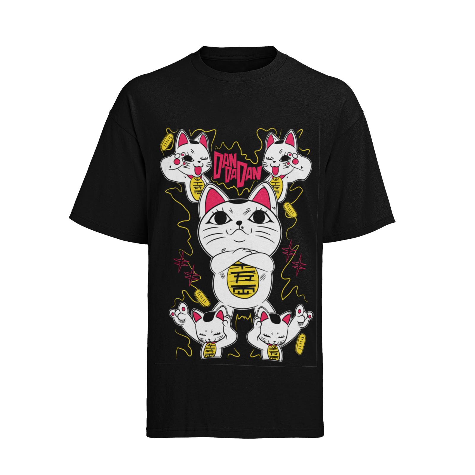 Turbo Granny Cat Anime Cat Meow Cosplay Womens Oversized Shirt 100% Cotton L