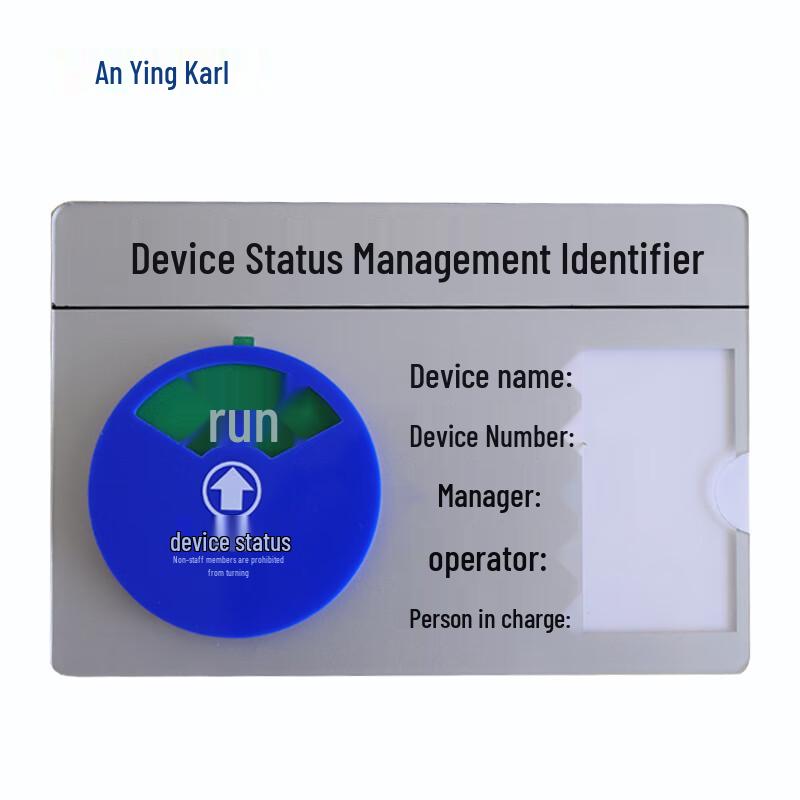 Acrylic Equipment Status Management Sign