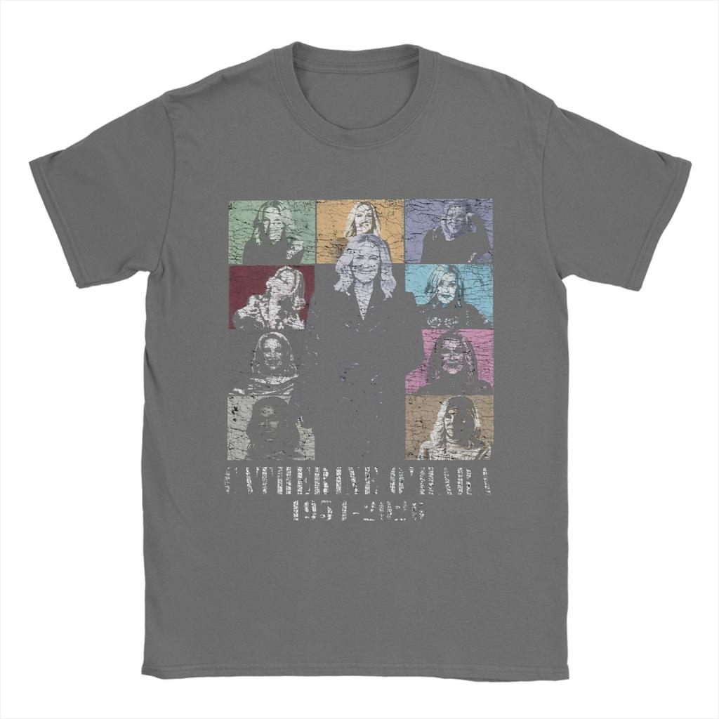 Vintage Catherine Ohara Cotton T Shirt For Men Summer Aesthetic TShirts O Neck Harajuku Tee Shirt Oversize Wholesale Clothes