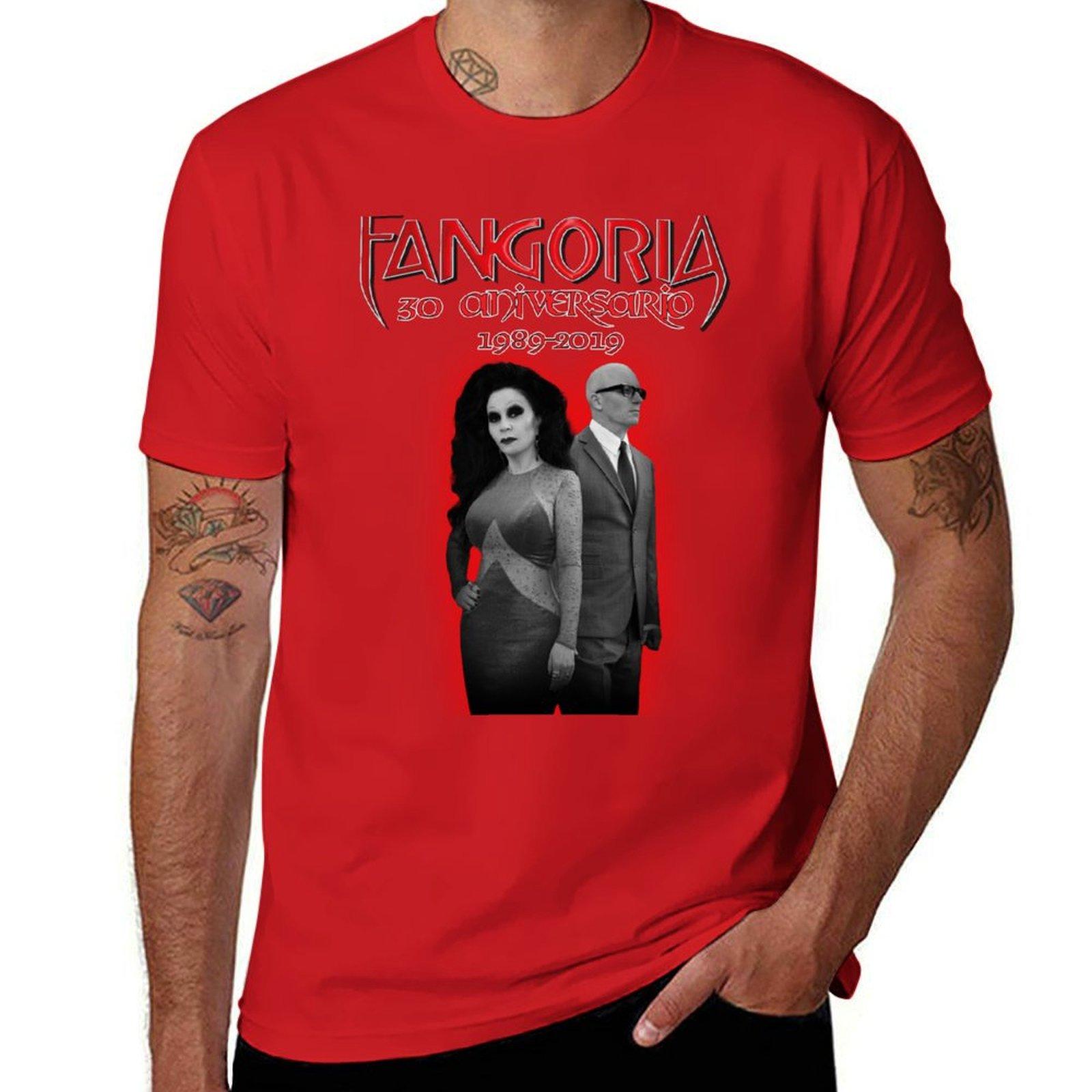Fangoria 30-летний юбилей 2019 футболка графическая футболка аниме одежда мужские винтажные футболки S