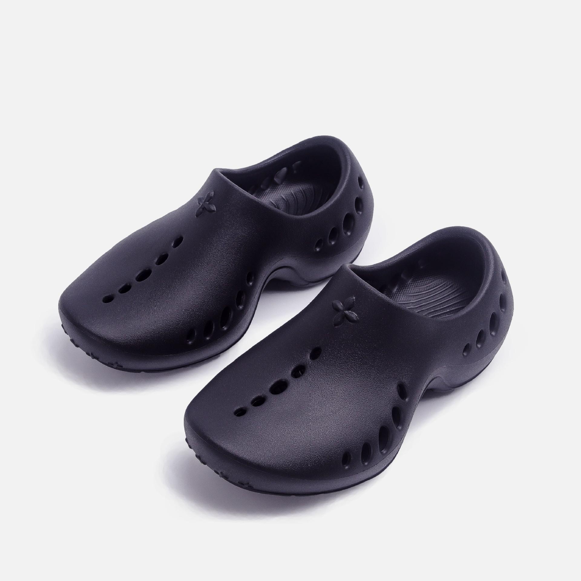 

Интегрированная обувь из ЭВА, женская обувь на высокой платформе, туфли на танкетке, шлепанцы с отверстиями, удобная нескользящая дышащая пляжная обувь 39