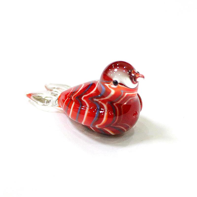 Miniature Murano Glass Bird Decorative Figurine Japan Style Home Fairy Garden Decor Accessories Lovely Handmade Animal Ornaments