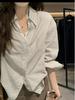 Korean Style V-Neck Lace Patchwork Blouse for Women - Autumn Edition