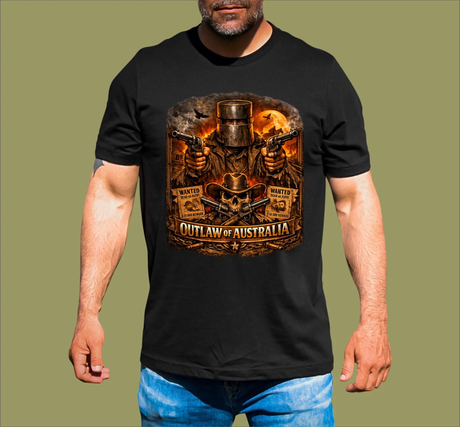 NED KELLY AUSTRALIAN OUTLAW T-SHIRT XL