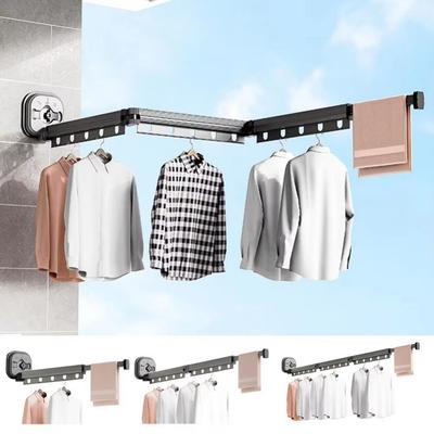 Large Bearing Capacity Retractable Clothes Hanger Wall Mounted Foldable Clothes Drying Rod  Balcony