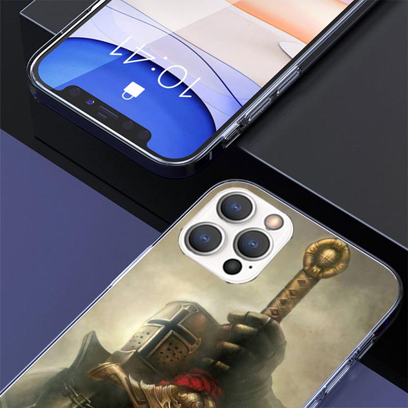 Knights Templar Crusades Phone Case For Apple iPhone 17 Air 16 15 Plus 14 + 13 Mini 12 11 Pro Max 7 8 SE 16Max Soft Shell Cover