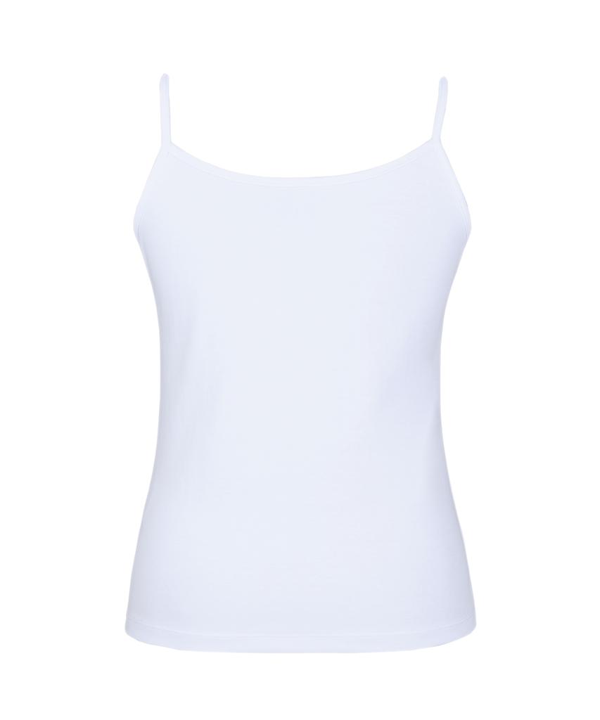 YALE 2-Pack Women'S Cool Cotton Basic Sleeveless White
