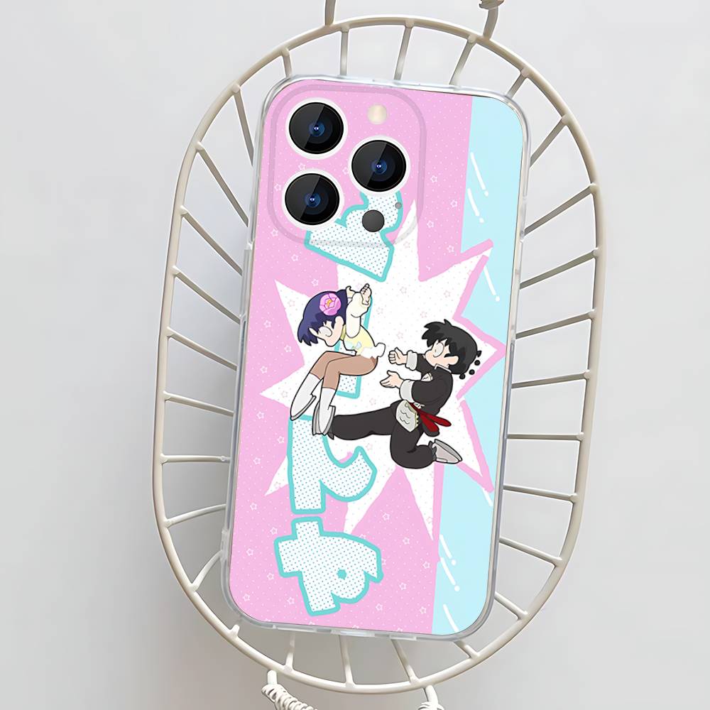 COOL Ranma 1 2 Phone Case For iPhone 17,16,15,14,13,12,11 Pro,Max,Plus,X,XS,XR,SE4,E Mini Transparent Soft Cover