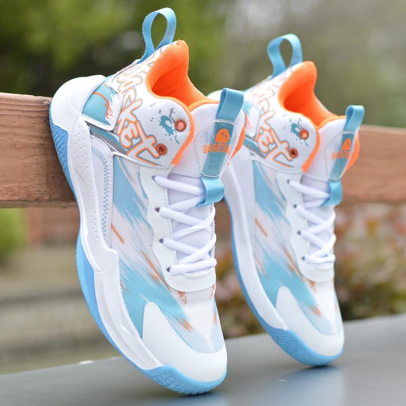 

High Top New Basketball Shoes For Men Mesh Breathable Casual Sports Sneakers Waterproof Non Slip Men S High Top Basketball Shoes 45