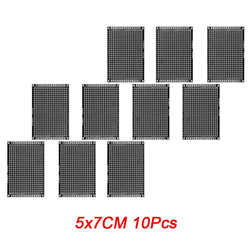 5/10PCS PCB Board Prototype Board Black Double Side Circuit Boards 2x8 3x7 4x6 5x7 7x9cm DIY Electronic Kit Free Shipping