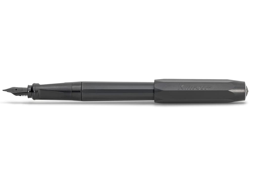 Kaweco Pakeo Fountain Pen, Medium Nib, All Black, 10001817, Officially Imported