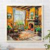 5D DIY Full Round Drill Diamond Painting House Kit Home Decor Art 55x55cm Children Gifts New Year Gifts Adult Gifts