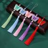 1PC Pearl Phone Bag Butterfly Tassel Hanging Ornament Embroidery Exquisite