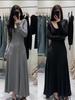 2023 Elegant High-Waisted Long-Sleeved Autumn Dress for Women, Slimming Design