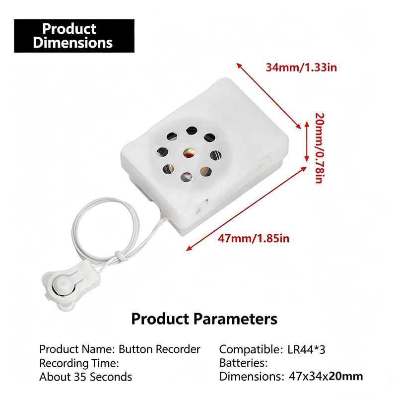 LIZAO 40s/5min Voice Recorder Module Reusable Sound Recording Chip for DIY Greeting Cards Toys Projects