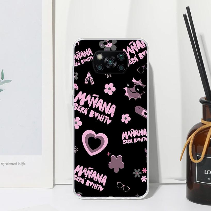 Karolg M-Manana Sera B-Bonito Phone Case For Xiaomi Poco X7 X6 X5 M7 M8 Pro F7 Ultra Redmi 15C 15 13C 13 12C 12 10 10C 10A Art F