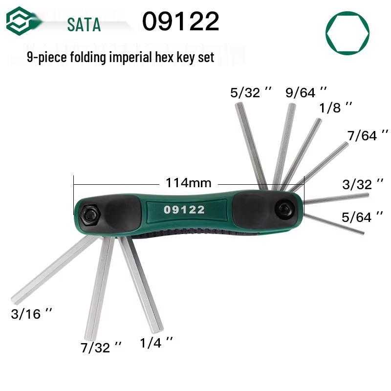 Folding Hex Key Set: Imperial, Metric & Torx Wrenches