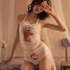 Two-Dimensional Comic Theme Cosplay Lingerie Set: Sexy Bib for Women