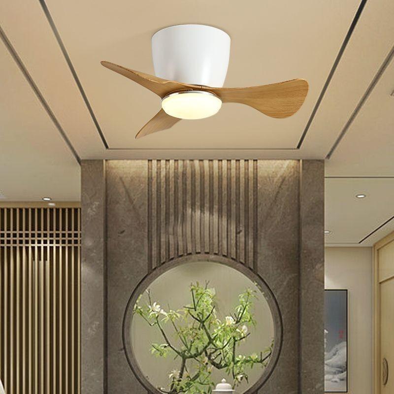 6-speed Mini 22 Inch LED Ceiling Fan With Light Household Inverter Ceiling Fan Lamp Adjustable Electric Ceiling Fan Light