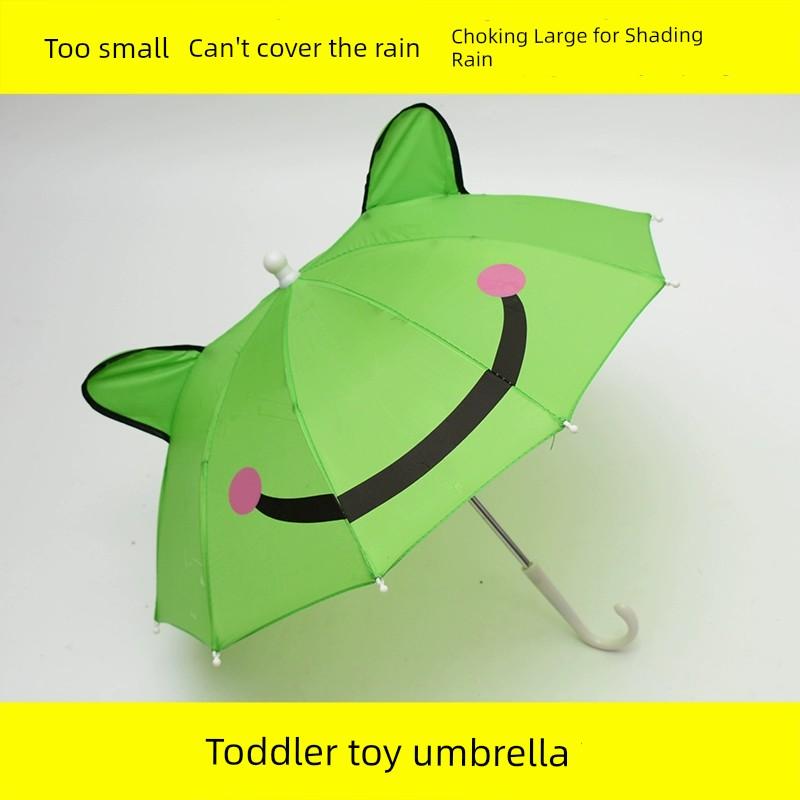 Kids Mini Small Umbrella Toy Kindergarten Self-Opening Umbrella Baby Umbrella Male Cartoon Little Girl Princess Sun Umbrella Female