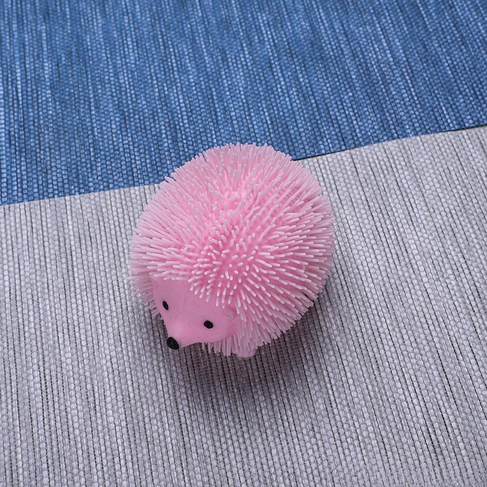 Hedgehog Squeeze Ball Pinch Funny Cute Doll Toy Spiky Balls Toy Glitter Sensory Fidget Toy Stress Relief for People Best Gift
