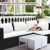 Outdoor Stretch Patio Sofa Cushion Covers Protector Stretch Removable Sofa Slipcover for Bedroom Office Living Room Home