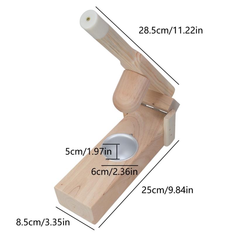 Professional Wood Molds Kitchen Supplies Practical Wood Mochi Press Festival Hand Press Moulds for Dessert Enthusiasts