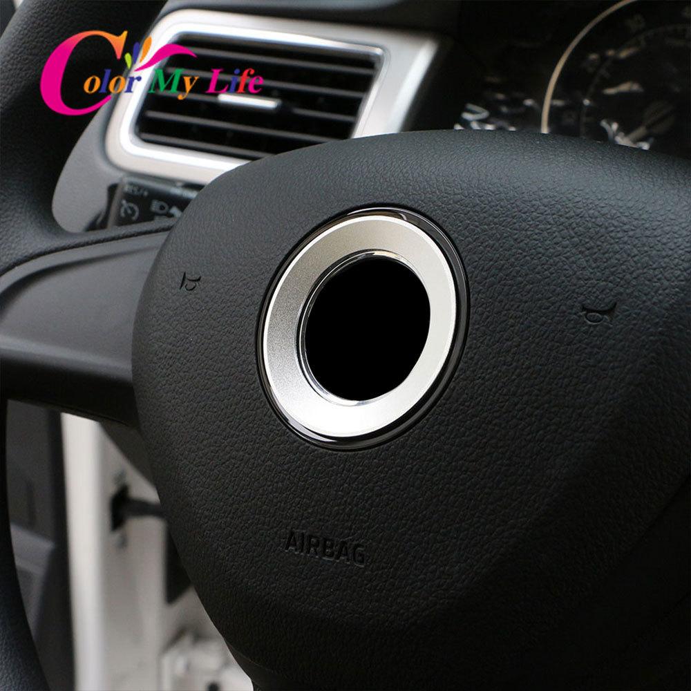 Ornamentul central al volanului auto pentru Volkswagen VW Scirocco Amarok Transporter Caddy Caravelle Golf Polo Tiguan