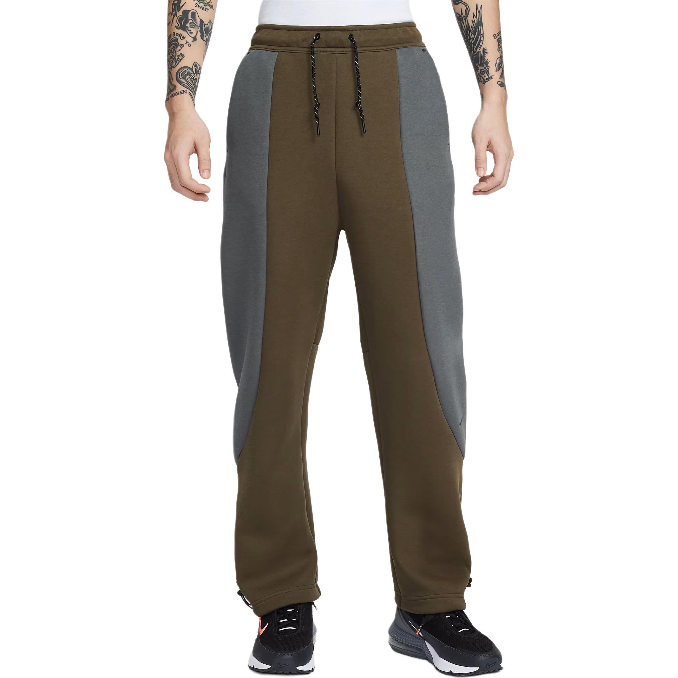 Nike Tech Men s Fleece Open-Hem Joggers Green IF1324-212 S