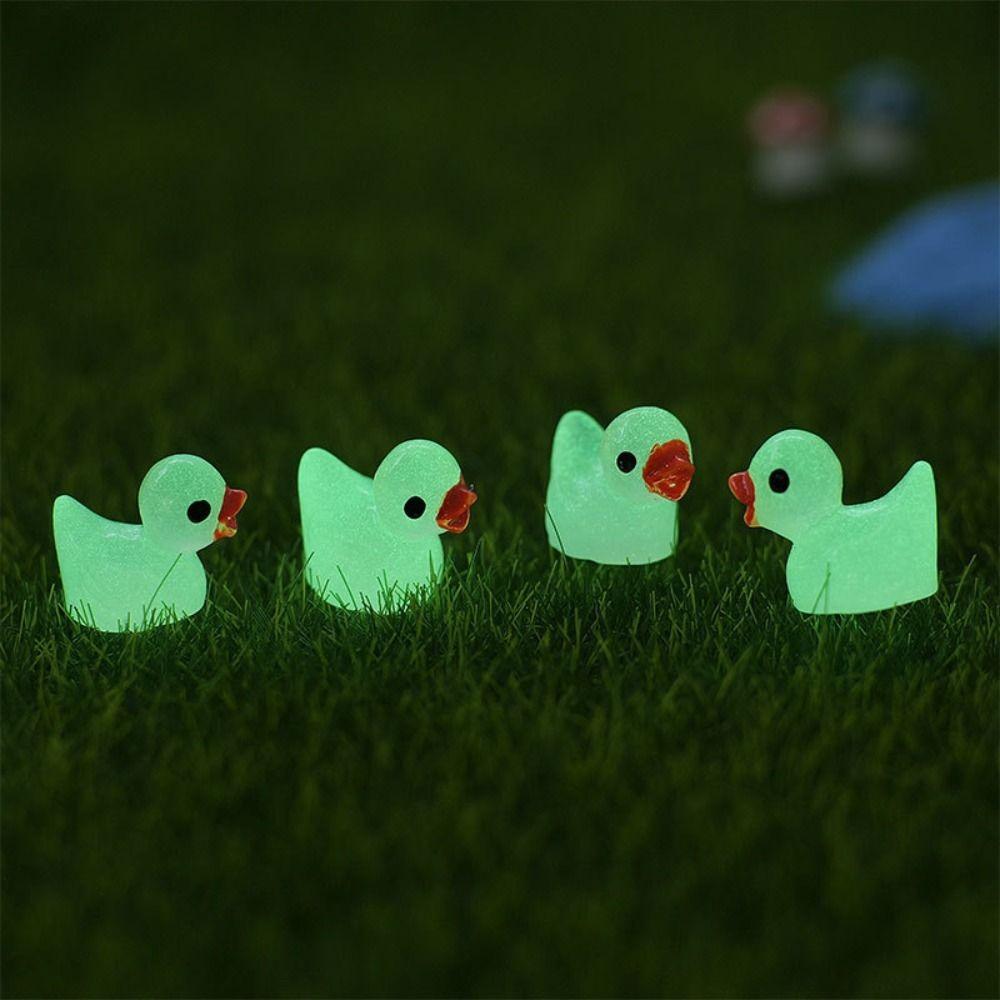 200 Stück Leuchtende Mini-Enten Aus Harz – 1,8 Cm Klein, In 10 Farben, Perfekt Für Deko, Garten & Puppenhäuser