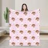 Sugarbunnies Shirousa Kurousa Cutecore Jojifuku Pinkcore Decke Fleece Warme Überwurfdecke für Auto Sofa Couch Schlafzimmer Steppdecke