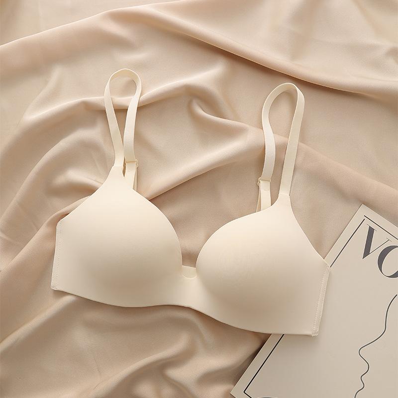 Smooth non-marking cup, no steel ring, small chest gathering underwear, comfortable upper support, anti-sagging collection breast bra HXW