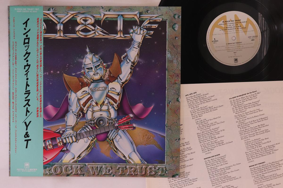 

LP Record Y & T - In Rock We Trust AMP28099 A&M 1984 Japan Obi Rock