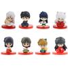 4 Pezzi/8 Pezzi/Set Inuyasha Seduto Q Version, Figura Anime Kagome Higurashi Kikyou Shippou Sango Giocattolo Action Figure in PVC Modello Bambola Regalo