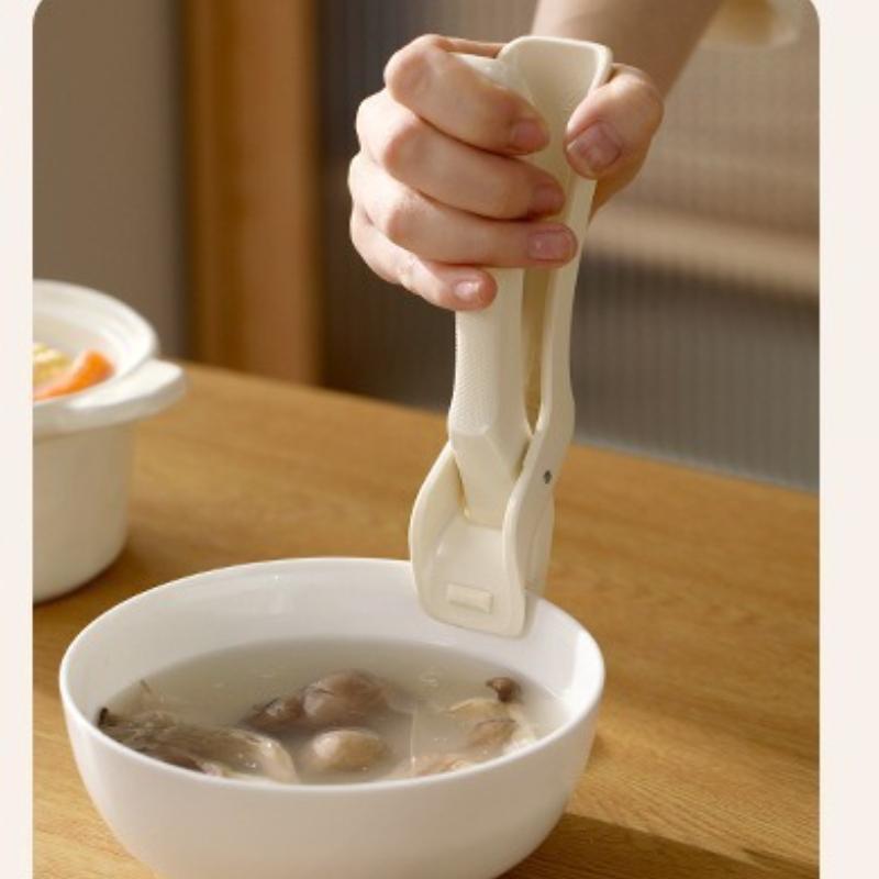 New Heat-Resistant Bowl Tongs - Non-Slip Silicone Pot Holders for Baking Pans & Steamer Lifting, Secure Grip Kitchen Claws
