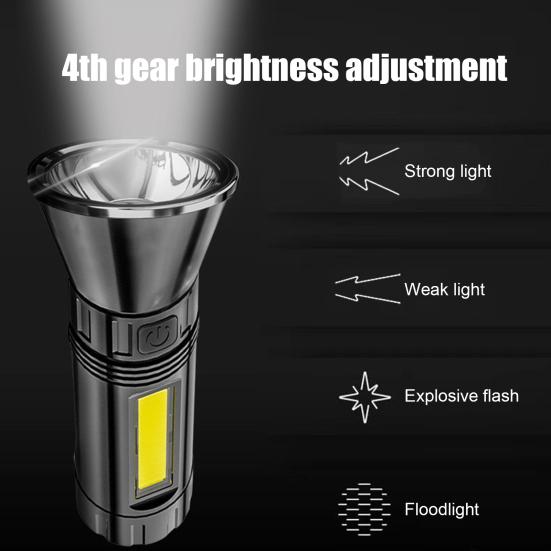 Buy LED Flashlight Super Bright Compact Long Endurance Practical Impact