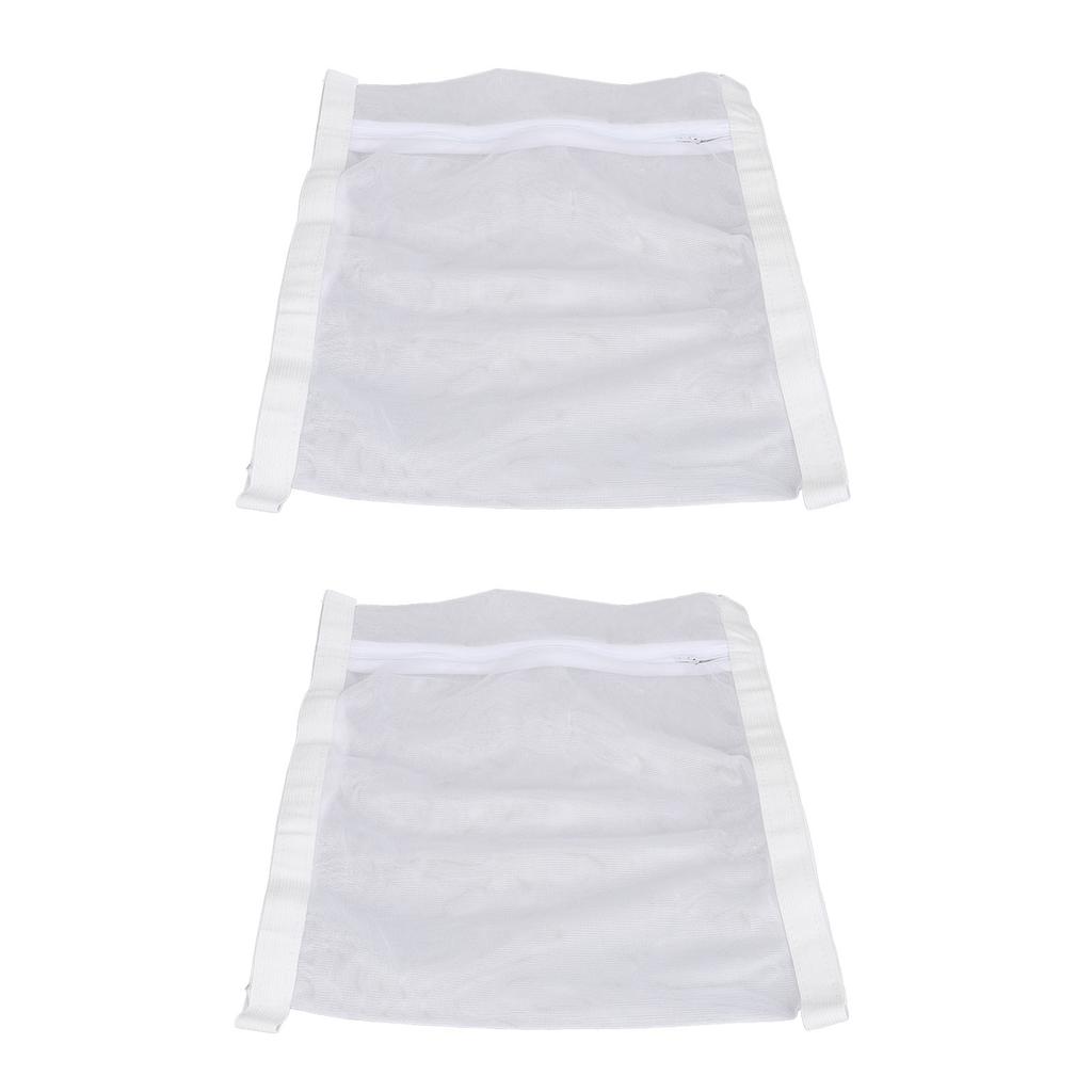 2pcs Shoe Dryer Bag Reusable Sneaker Mesh Washing Bag Shoes Laundry Dry Bag with Elastic Strap Zippe