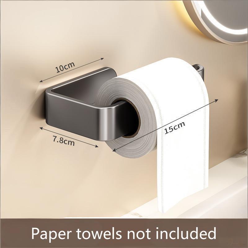 Self-Adhesive Towel Rack Wall Mounted Bathroom Items Bathroom Towels Holder Hanger Without Punching Toilet Paper Holder