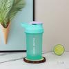 300ml Portable Outdoor Protein Powder Shaker Bottle Leak Proof Water Bottle for Gym Fitness Training Sport Mixing Cup with Scale