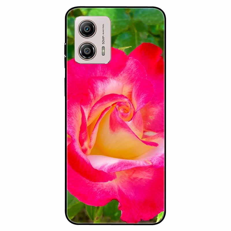 

For Moto G53 G54 Case 5G Silicone Lovely TPU Soft Back Cover for Motorola Moto G54 Marble Capa For MotoG53 MotoG54 Black Bumper Moto G53