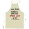 Kitchen Apron - Planetee François-Xavier «It Doesn't Exist» - Thick Cotton - Printed In France - Adjustable Ties