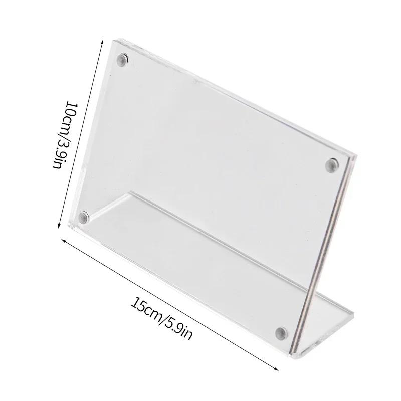 Transparent Photo Frames Acrylic Magnetic Kpop Idol Photocard Holder Desktop Ornament Photo Card Collect Poster Display Stand