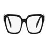 Prada Temple Logo Irregular Optical Frame Women's Black Black 52 Basic Packaging-glasses Case + Packaging Box