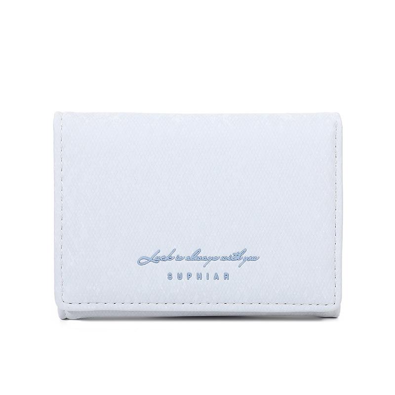 Flannel Card Bag, Premium Sense, Three-fold Wallet, Change Bag, Large Capacity, Multi-function, Women's Wallet.