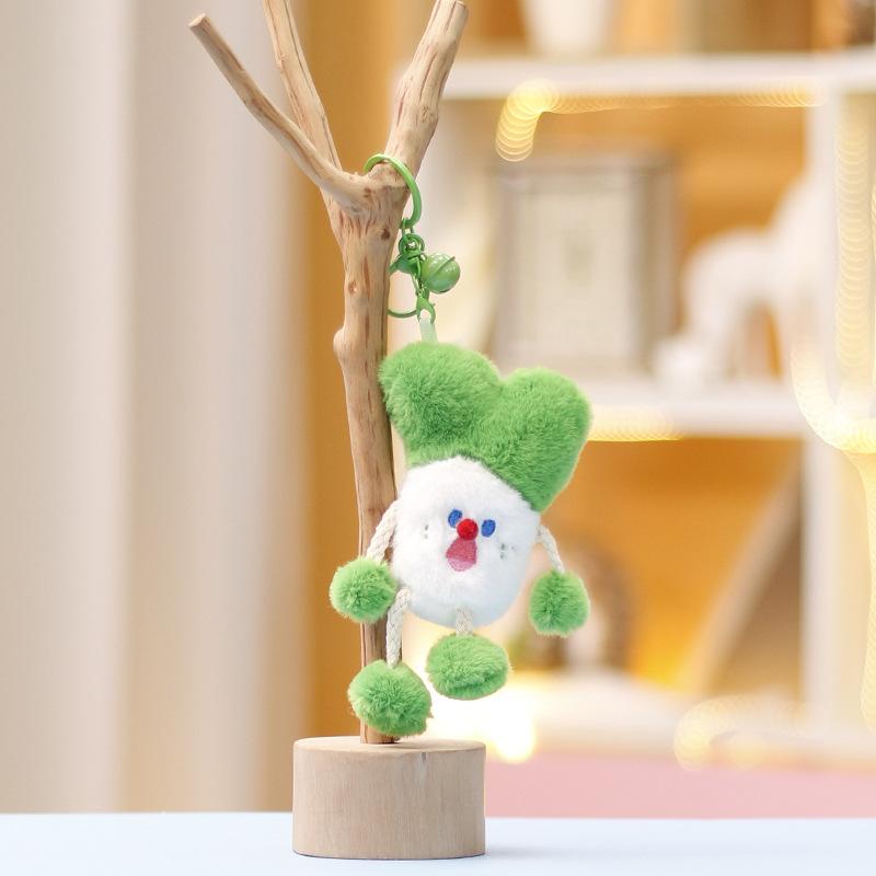 Cute Vegetable Plush Toy Cartoon Cabbage Corn Broccoli Pendant Soft Stuffed Doll Keychain Backpack Car Bag Decor Kid Gift